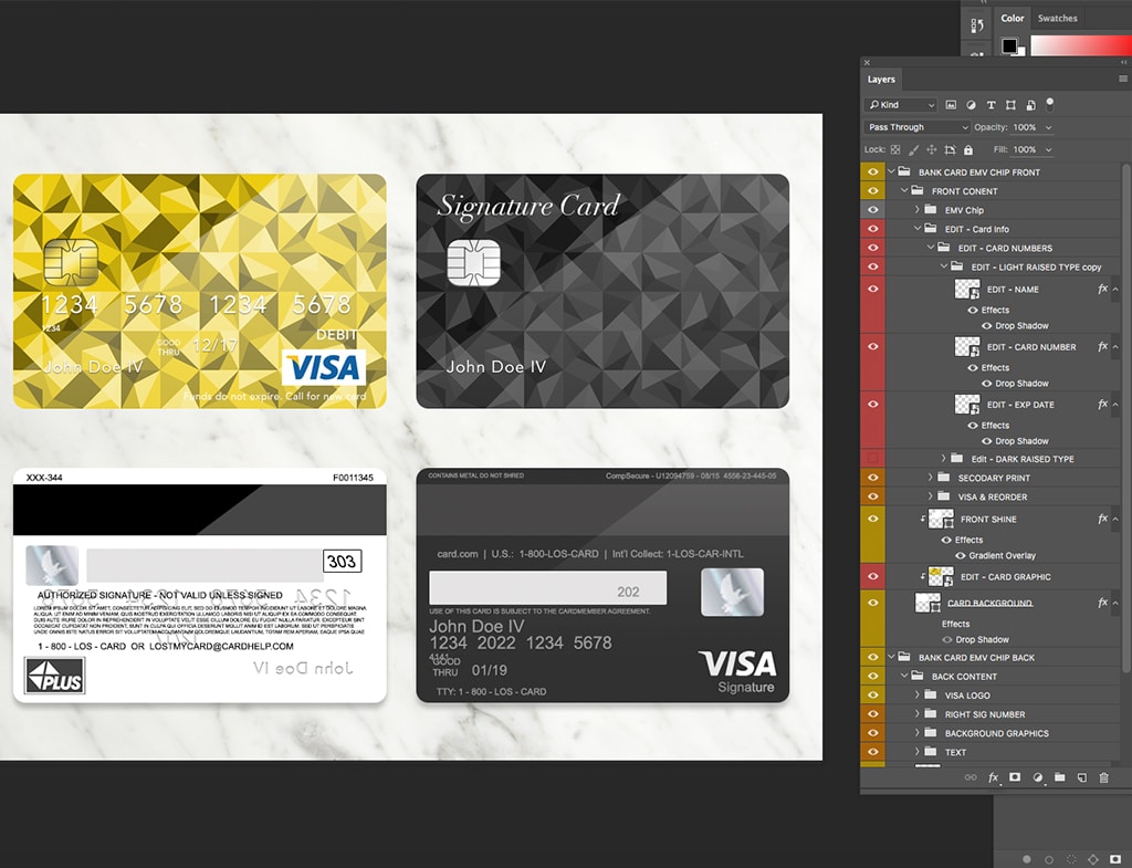 Bank Card Template Plus Layers